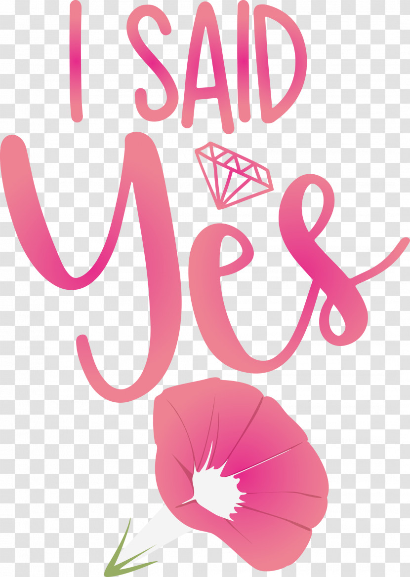 I Said Yes She Said Yes Wedding Transparent PNG