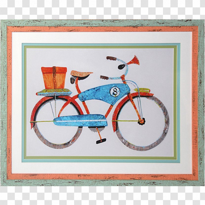Bicycle Frames Island Art Canvas Print Printmaking - Arts Transparent PNG