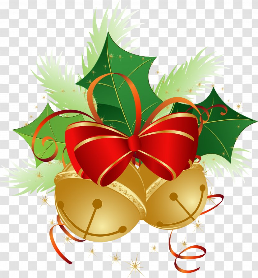 Santa Claus Christmas Card Clip Art - Flowerpot - Bell Transparent PNG
