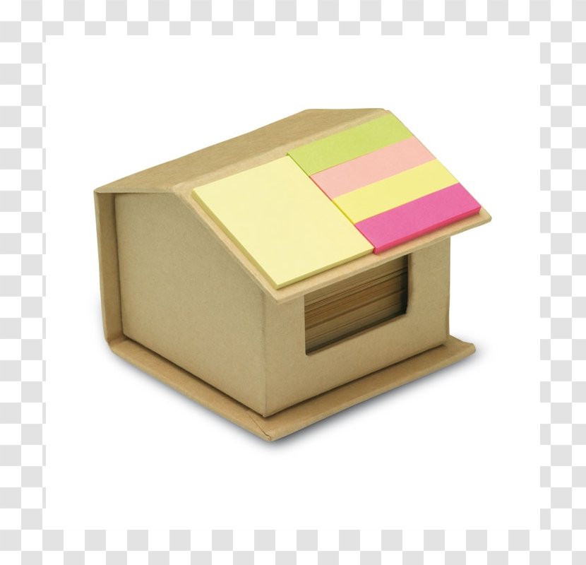Post-it Note Paper Cardboard Box - Promotional Merchandise Transparent PNG