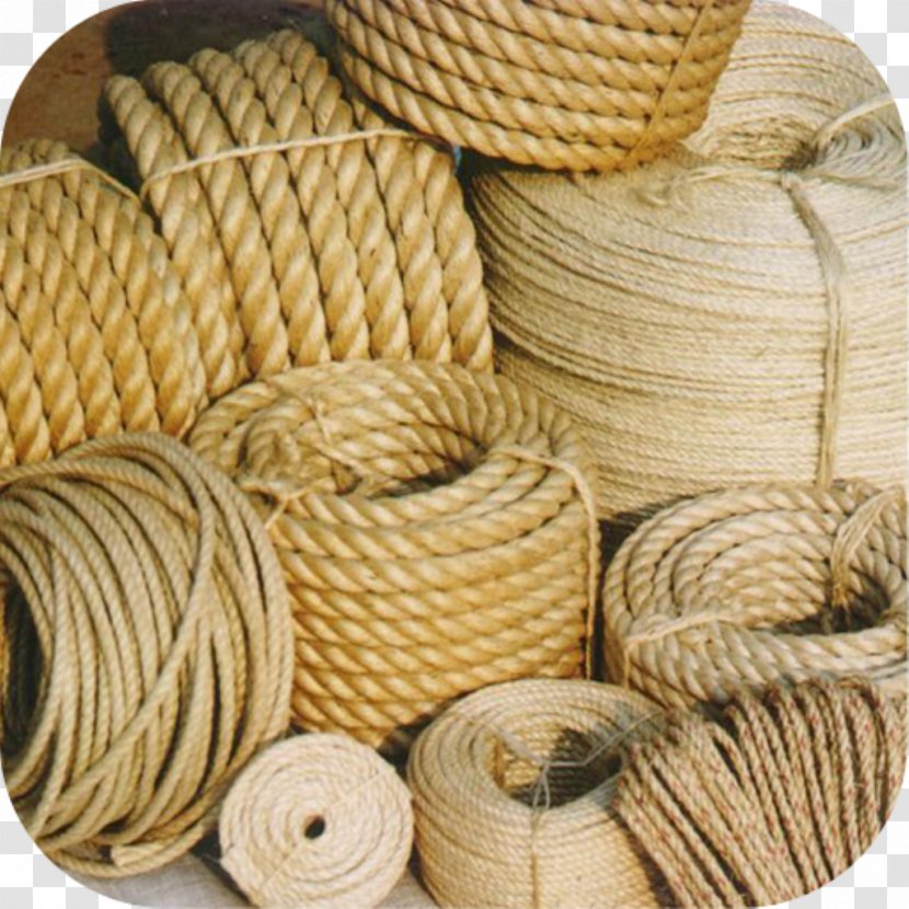Sisal Rope Textile Hemp Fiber - Thread - Twine Transparent PNG