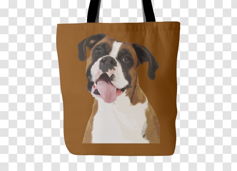 Dog Breed Boxer Puppy Tote Bag - Carnivoran Transparent PNG