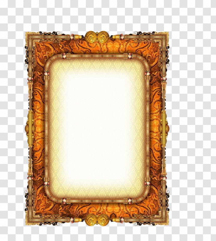 Picture Frame Window Motif - Painting - Classical Mahogany Free Downloads Transparent PNG