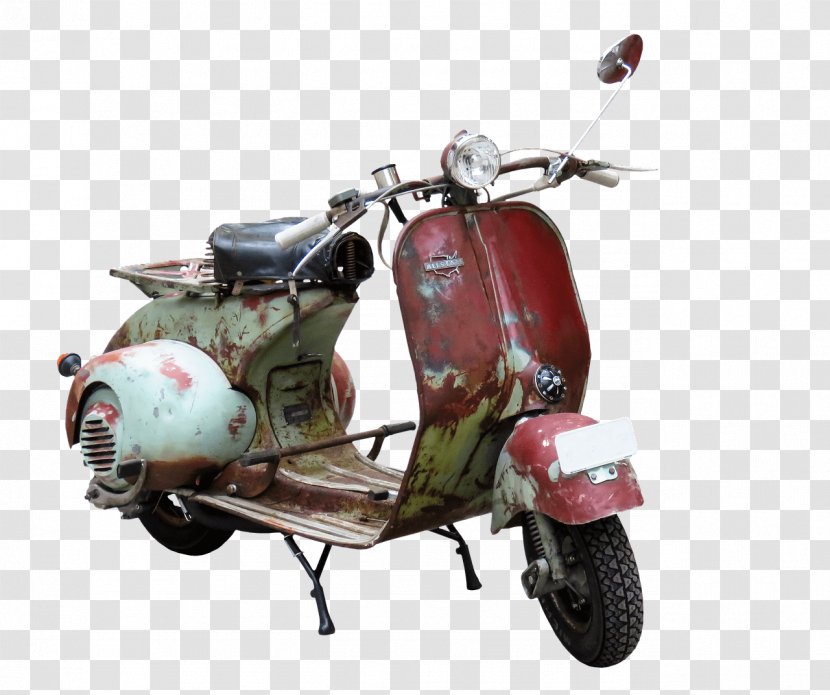 Scooter Vespa Motorcycle Moped - Motor Vehicle - Old Couch Transparent PNG