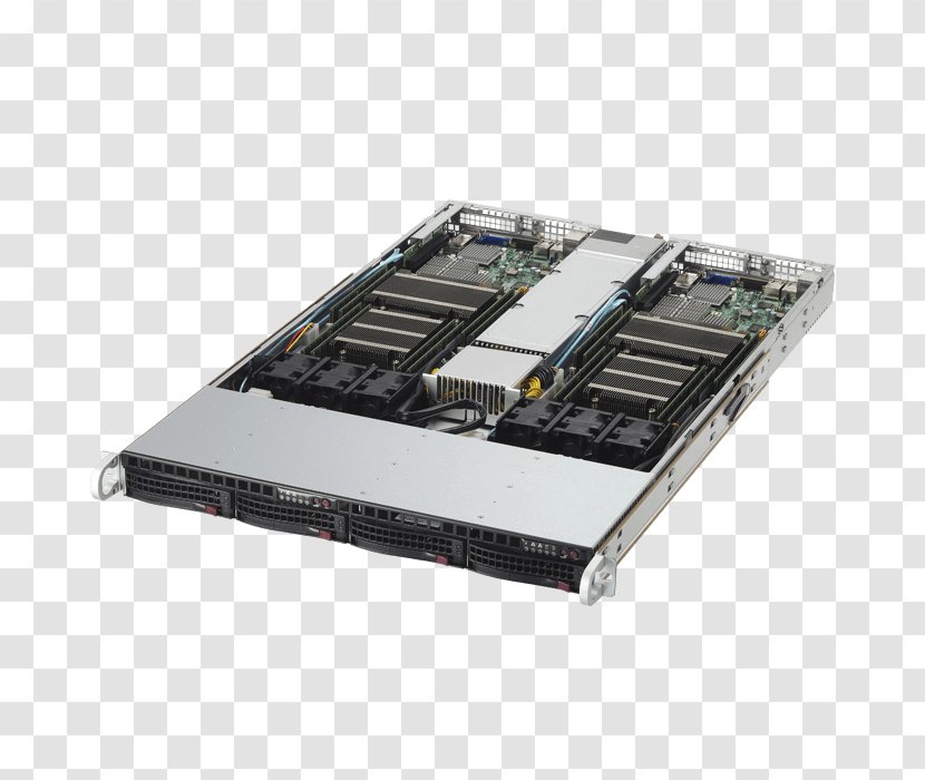 Computer Servers Super Micro Computer, Inc. Rack Unit 19-inch Xeon - Central Processing Transparent PNG