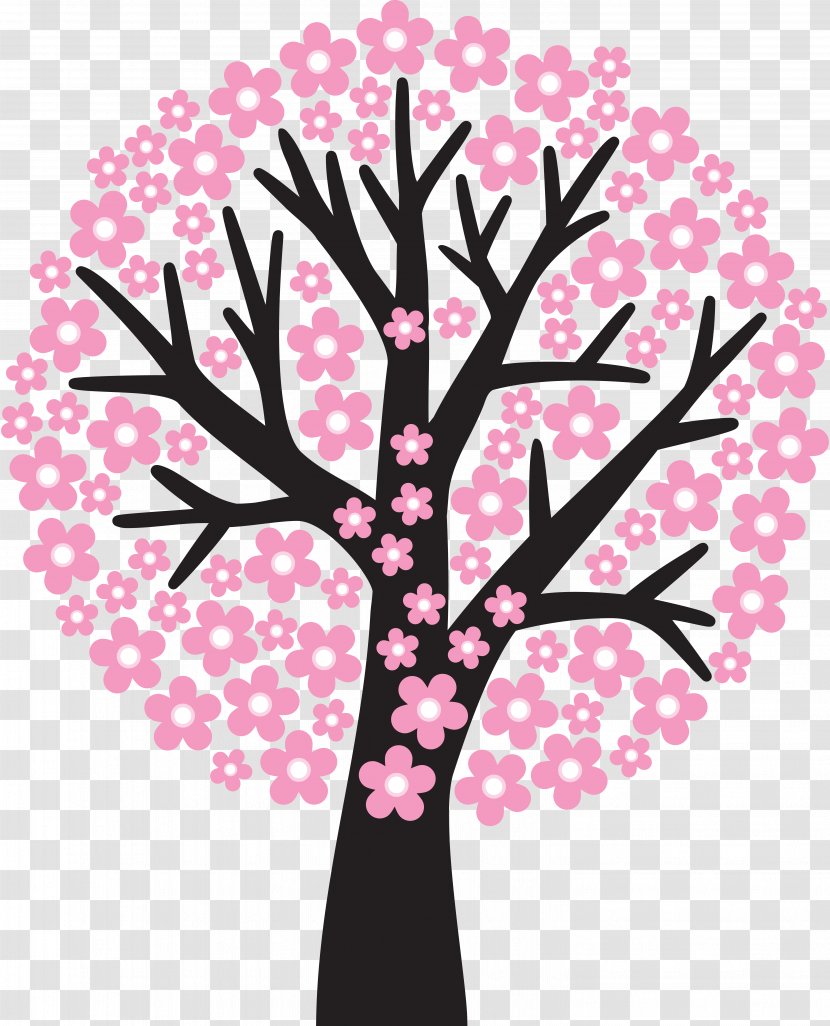 Cherry Blossom Tree Clip Art - Magnolia - Sakura Transparent PNG