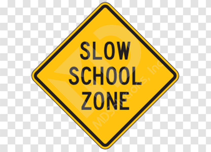 School Zone Traffic Sign Warning Driving Transparent PNG