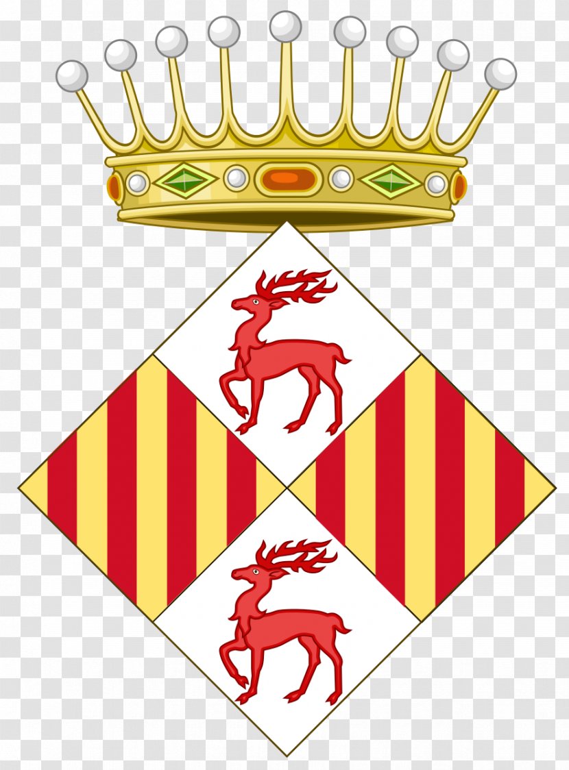 Count Of Cervera Crown Aragon Coat Arms Escut De - Crest - Logo Transparent PNG