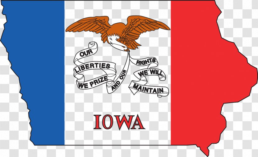 Flag Of Iowa U.S. State Kansas - Delaware Transparent PNG