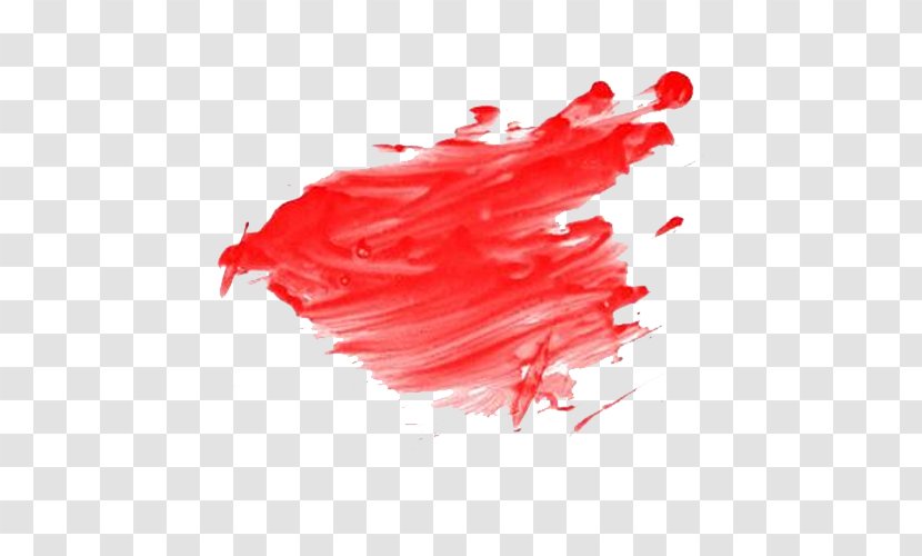 Red Painting Pigment - Paint Splash Transparent PNG