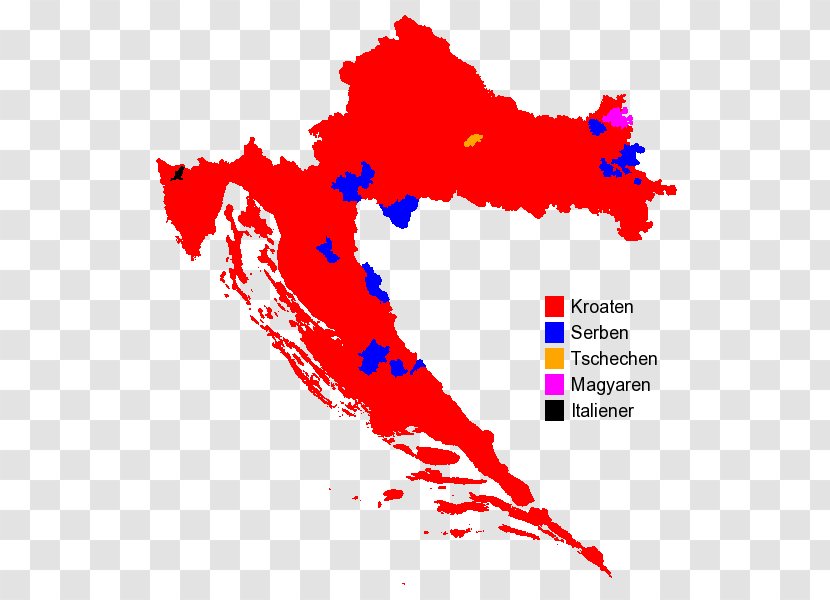 Flag Of Croatia Banovina Map - Slope Transparent PNG