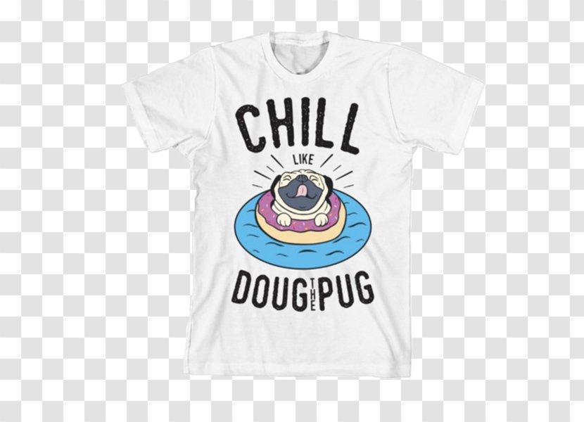 T-shirt Sleeve Logo Outerwear - Doug Pug Mug Transparent PNG