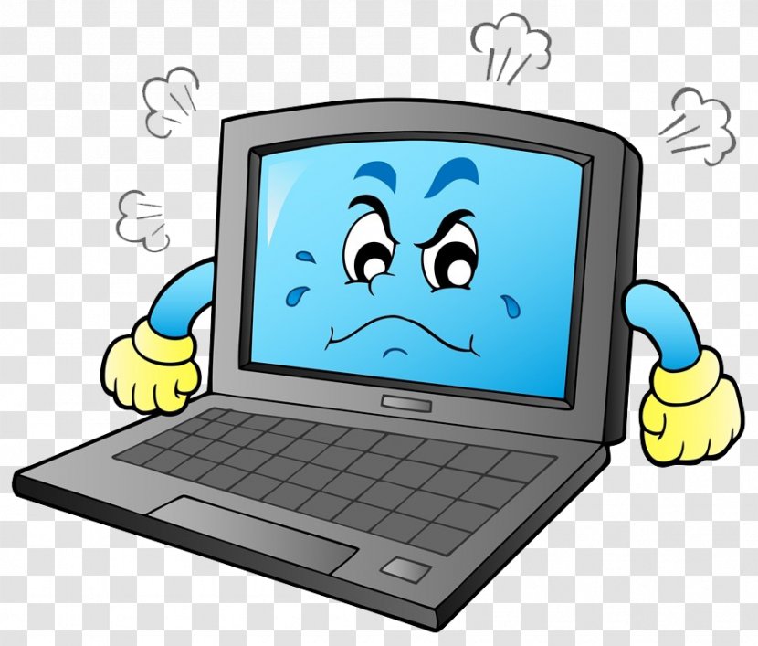 Laptop Cartoon Royalty-free Clip Art - Photography - Computer Anger Transparent PNG