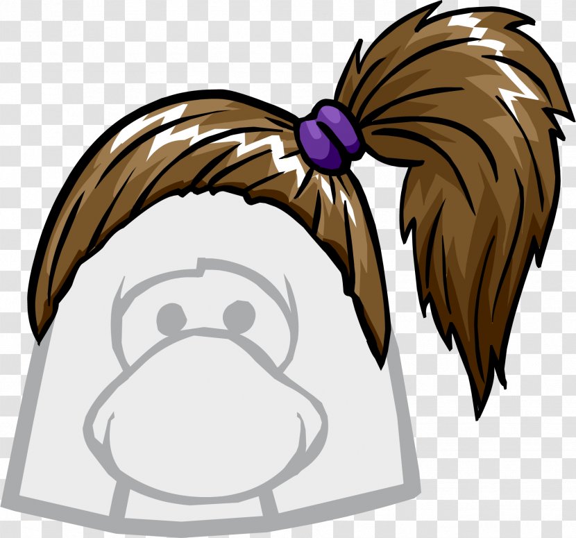 Club Penguin Blond Ponytail Color - Cartoon - Cactus Transparent PNG