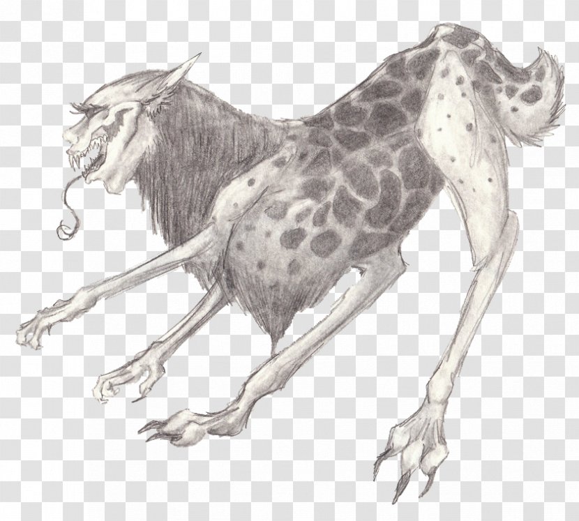 Giraffe Horse Drawing Art - Legendary Creature Transparent PNG