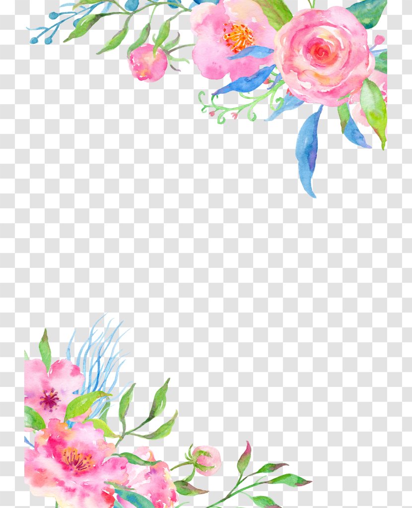 Borders And Frames Flower Entomophily Clip Art - Arranging - พื้นหลัง Transparent PNG