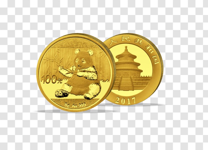 Coin Giant Panda Gold Chinese Silver Transparent PNG