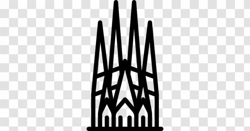 Sagrada Família Building Travel - Monochrome Transparent PNG