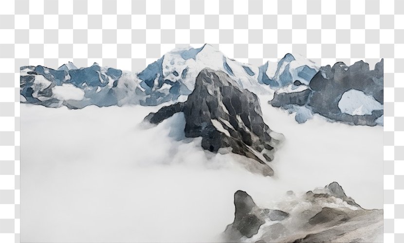 Mountainous Landforms Glacial Landform Mountain Nunatak Geological Phenomenon - Ridge Summit Transparent PNG