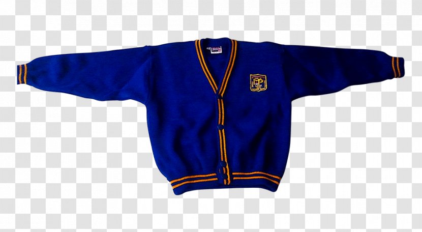 Cardigan School Uniform Sweater Blue - Outerwear Transparent PNG