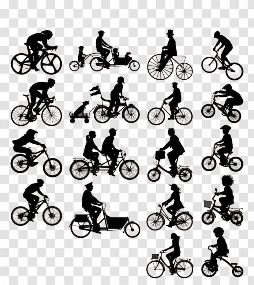 Bicycle Cycling Euclidean Vector Stock Photography - Shutterstock - Rider Silhouette Transparent PNG