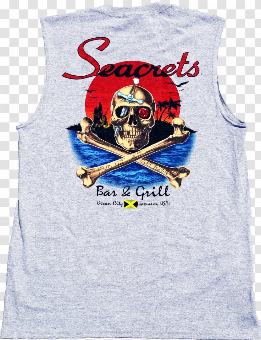 T-shirt Active Tank M Skull -m- Black Sleeveless Shirt - Top - Tshirt Transparent PNG