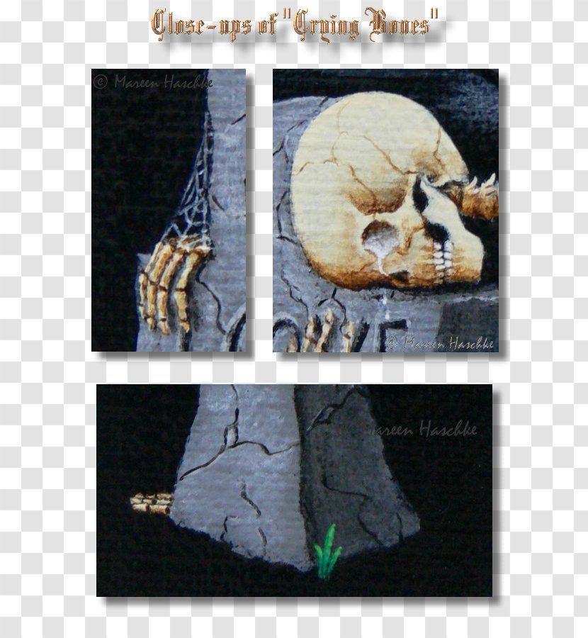 Text Fauna Painting Organism Bone - Greeting Note Cards - Skeleton Printing Transparent PNG