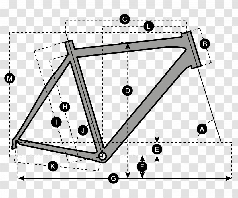 Bicycle Frames Disc Brake Geometry Scott Sports - Drawing Transparent PNG