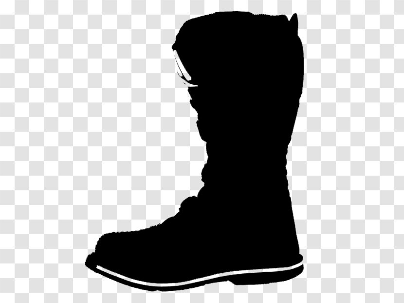 Shoe Black & White - M - Boot Walking Joint Transparent PNG