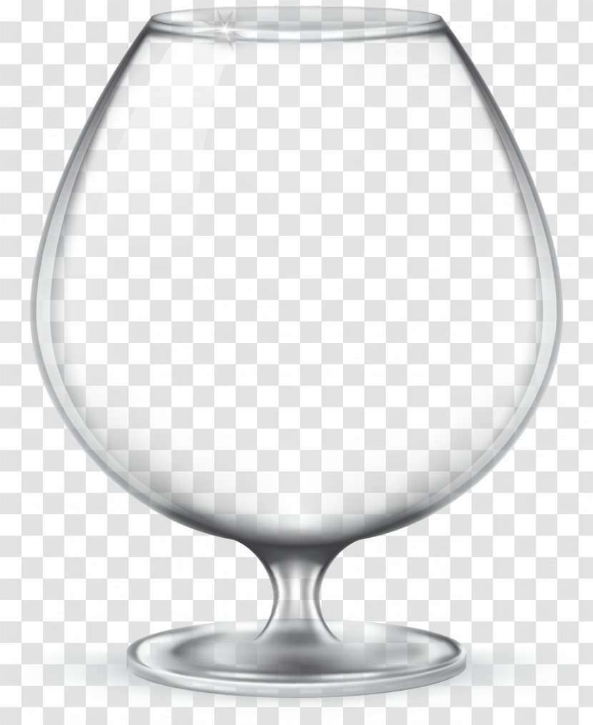 Brandy Wine Glass Snifter - Cup - Vector Hand-painted Transparent PNG