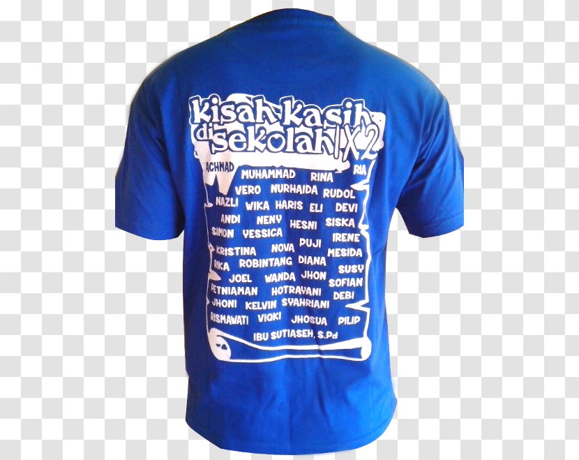 T-shirt Text Polo Shirt Sleeve Tops - Middle School - Kaos Polos Transparent PNG