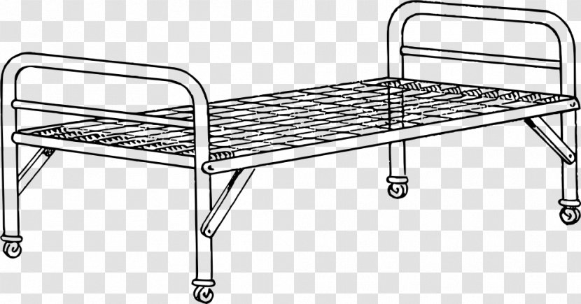 Camp Beds Cots Drawing Clip Art - Outdoor Bench - Bed Transparent PNG