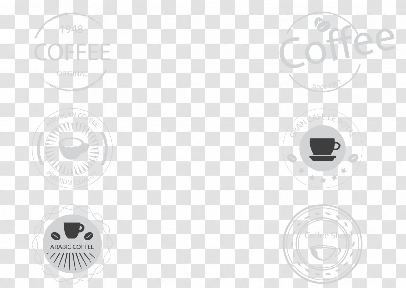 Coffee Cafe - Chalk Hand-painted Pattern Vector Transparent PNG