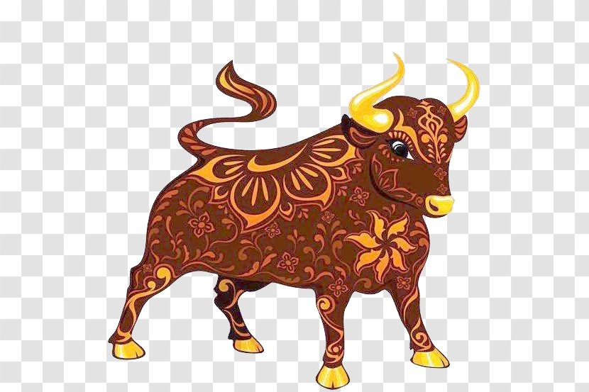 Ox Cattle Chinese Zodiac New Year - Cow Goat Family - Painted Taurus Transparent PNG