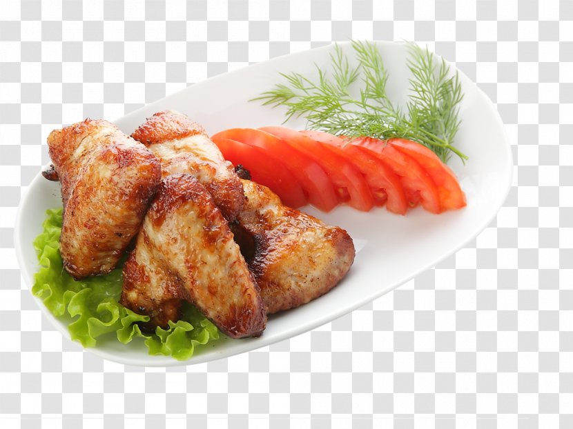 Fried Chicken Ćevapi Breakfast Sausage Fish Finger Fast Food - Garnish Transparent PNG