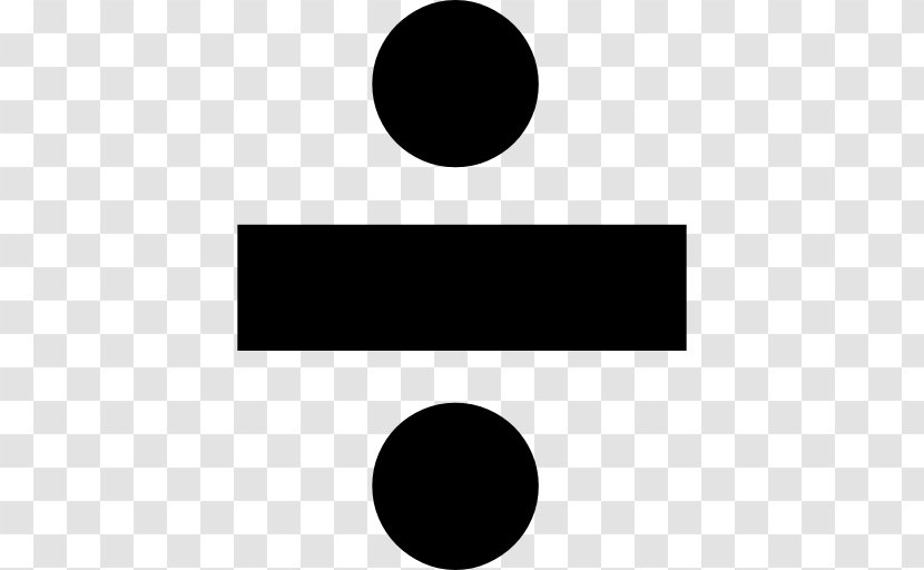 Obelus Division Mathematics Symbol Sign - Text Transparent PNG