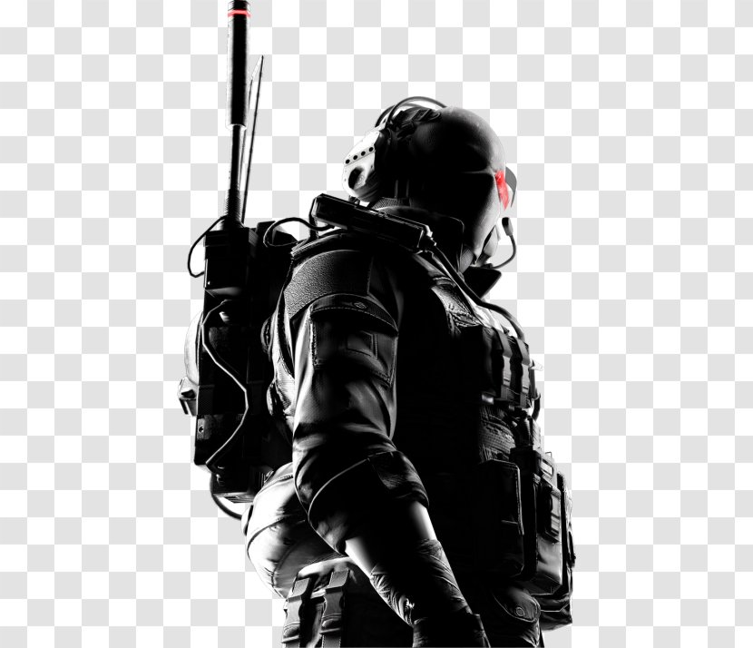 Tom Clancy's Ghost Recon Phantoms Wildlands Rainbow Six Siege Video Game Assassin's Creed - Personal Protective Equipment - Black And White Transparent PNG