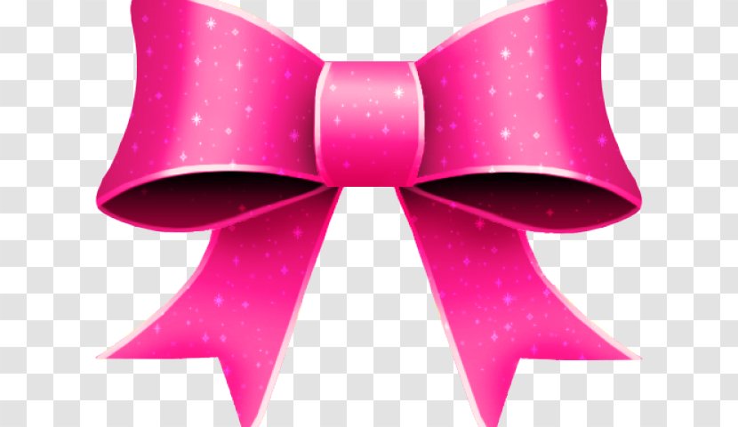 Pink Ribbon Clip Art Bow Tie - Breast Cancer Awareness Transparent PNG