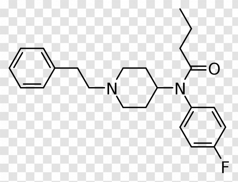 Butyrfentanyl Chemical Substance Structural Analog Chemistry - Monochrome - Molar Sugar Transparent PNG