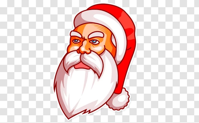 Santa Claus Sadness Christmas Clip Art - Frame Transparent PNG