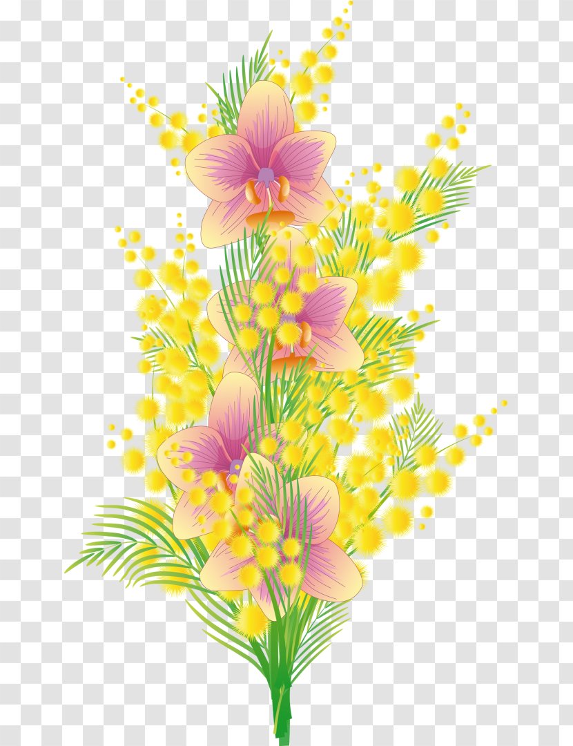 Flower Bouquet Image Mimosa Salad - Photography Transparent PNG