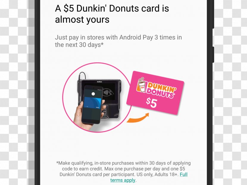 Donuts Coffee And Doughnuts Google Pay Gift Card Android - Coupon Transparent PNG