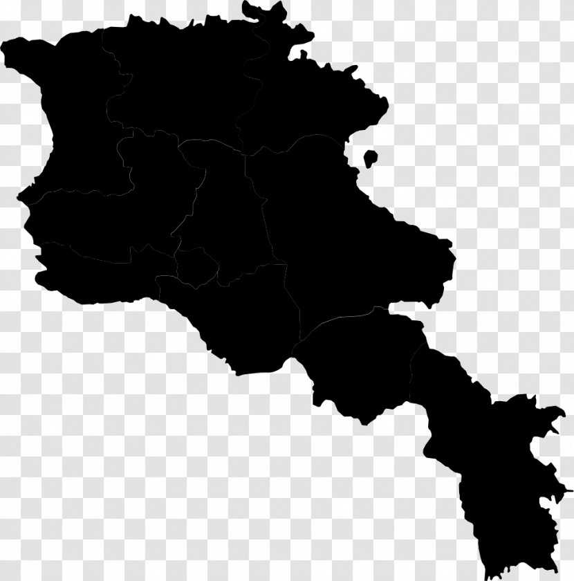 Armenia Royalty-free Vector Map - Black - Cartography Transparent PNG