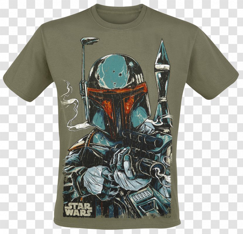 Boba Fett T-shirt Stormtrooper R2-D2 Merchandising - Star Wars Transparent PNG