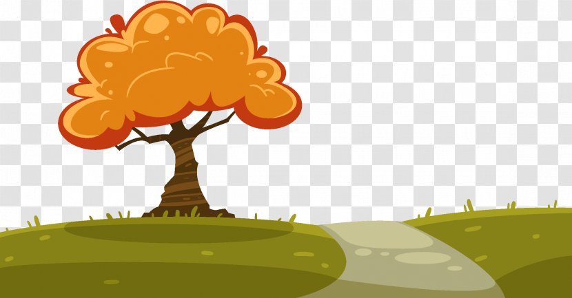 Landscape Drawing Autumn Clip Art - Flower - Thanksgiving Cliparts Transparent PNG