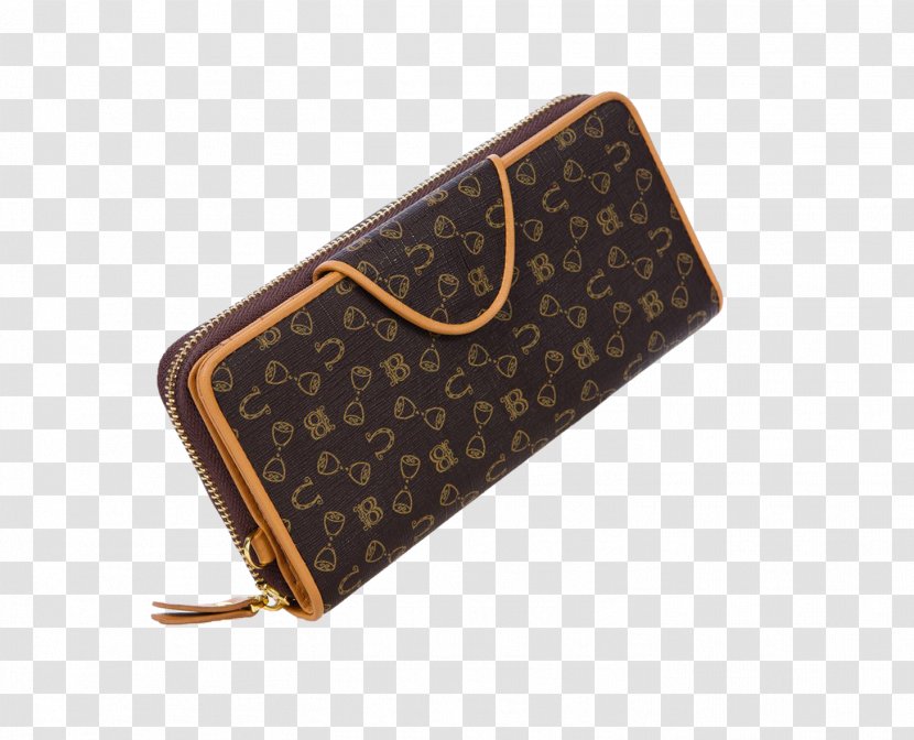Wallet Handbag Designer - Bag - Brown Long Ladies Transparent PNG