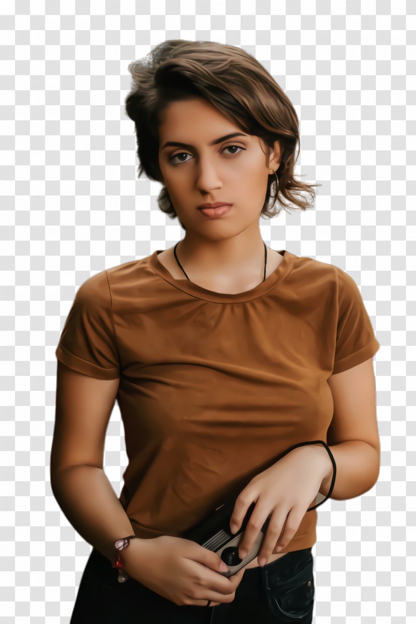 Woman Hair - Neck - Black Long Transparent PNG