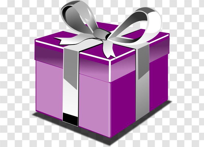 Christmas Gift Desktop Wallpaper Clip Art - Purple - Hawaiian Title Box Transparent PNG