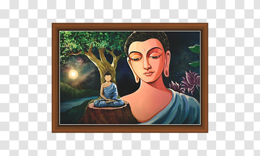 Modern Art Poster Portrait - Buddha Painting Transparent PNG