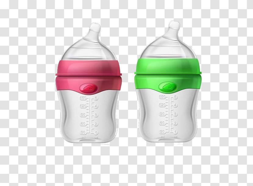 Baby Bottle Infant Plastic - Glass - Cute Little Bottles Transparent PNG